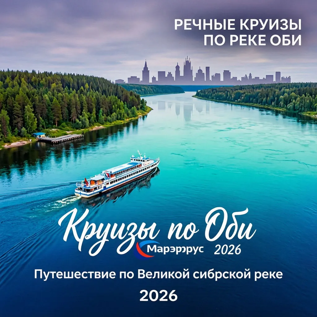 Круизы по Оби 2026: цены, маршруты, теплоходы	Марэрус