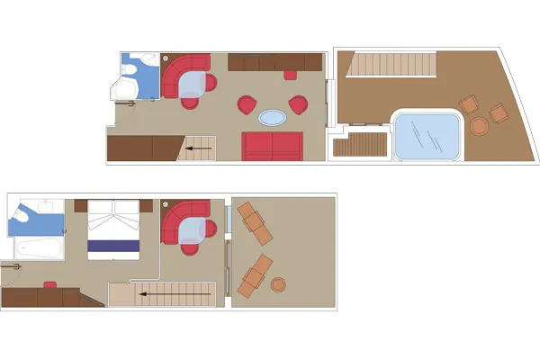 Сьют Duplex с джакузи Yacht Club (YJD)