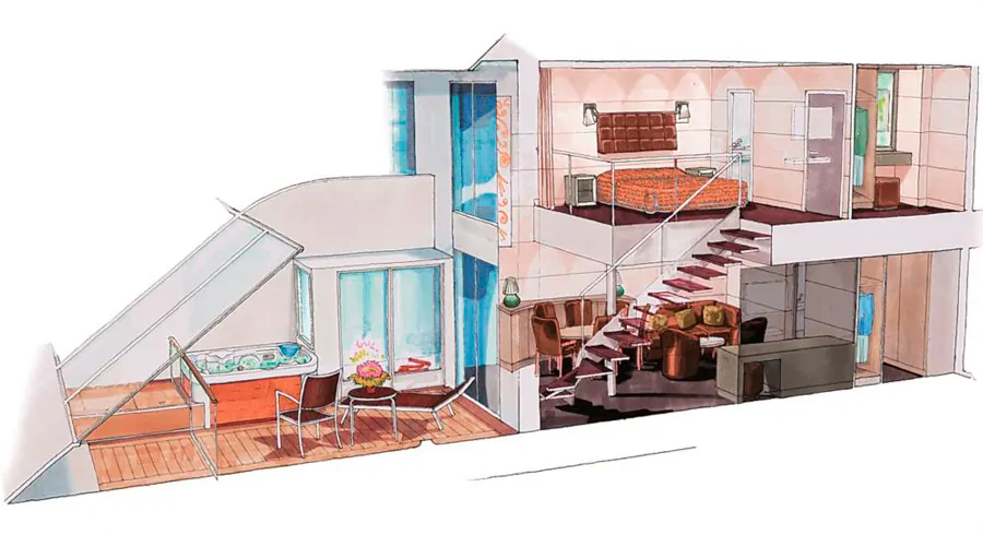 Сьют с джакузи Duplex Yacht Club (YJD)