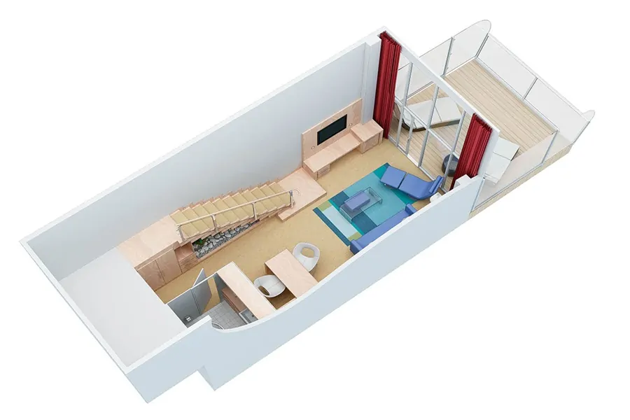 Сьют Crown Loft Suite with Balcony (L1)