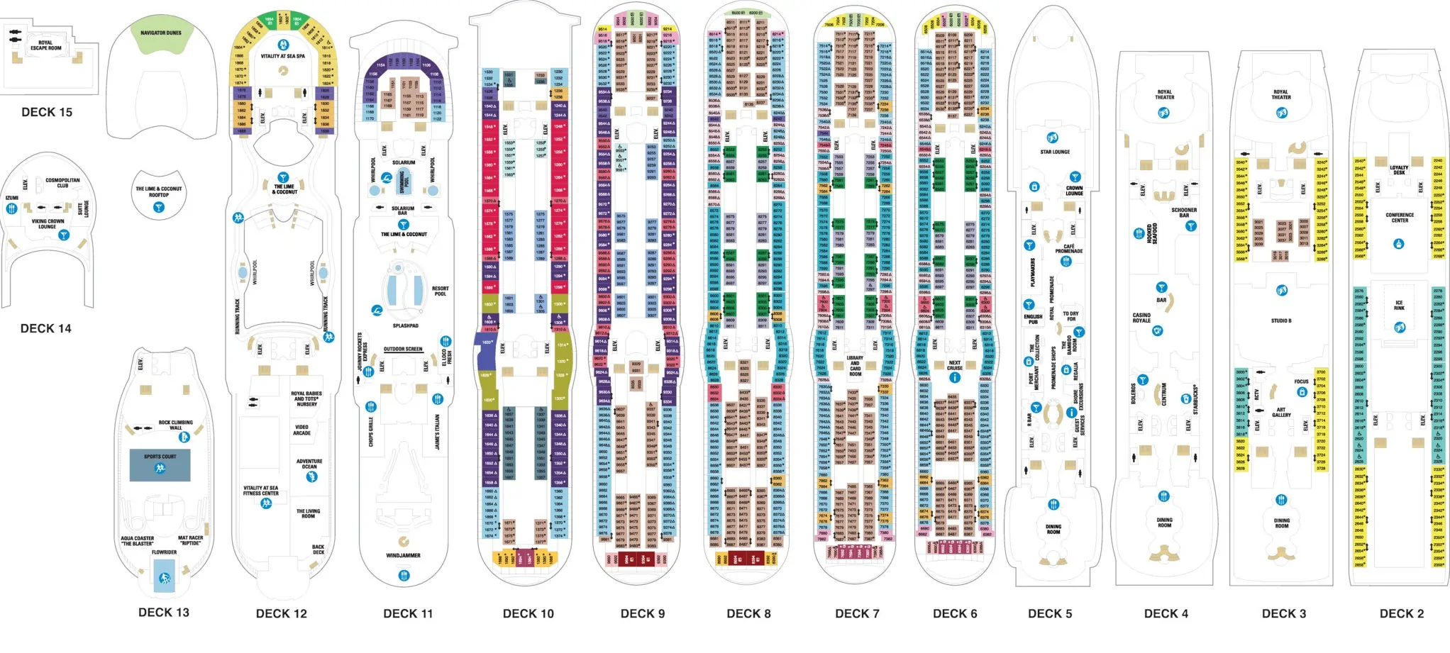 Navigator of the Seas-Схема