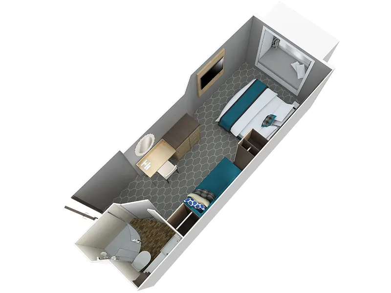 С балконом Central Park View Stateroom with Balcony (1J)