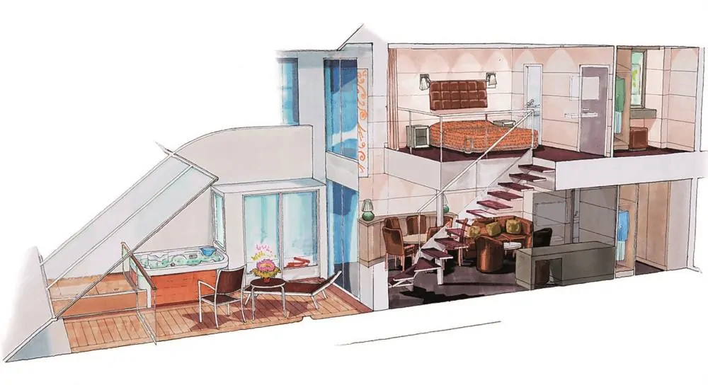 Сьют с джакузи Duplex Yacht Club (YJD)