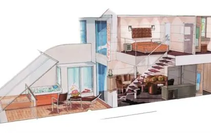 Сьют с джакузи Duplex Yacht Club (YJD)